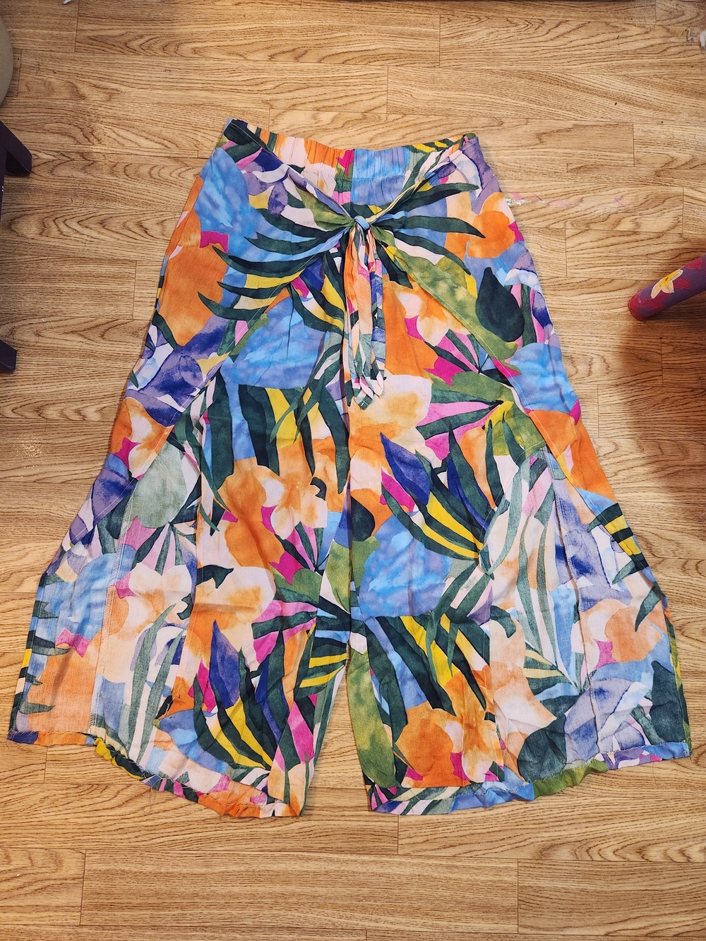 Kona Sol Multicolor Tropical Print Pants